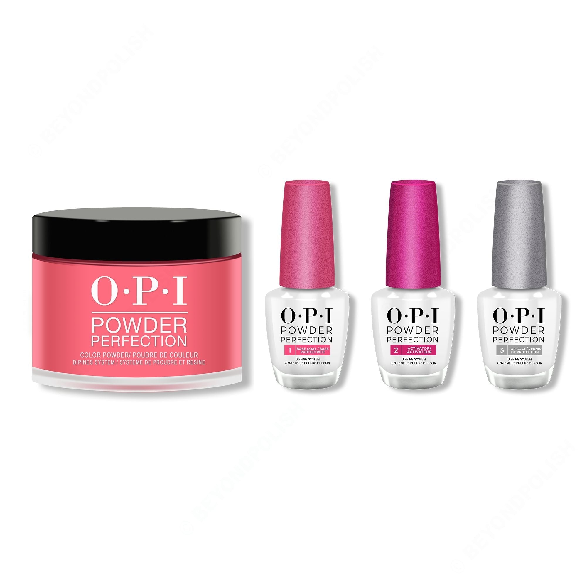 OPI - Dip Powder Combo - Liquid Set & Big Apple Red - Professional Care