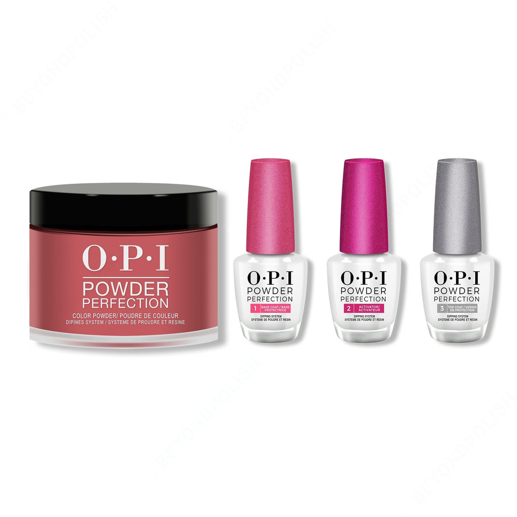 OPI - Dip Powder Combo - Liquid Set & Got The Blues For Red - Professional Care