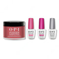 OPI - Dip Powder Combo - Liquid Set & Got The Blues For Red - Professional Care