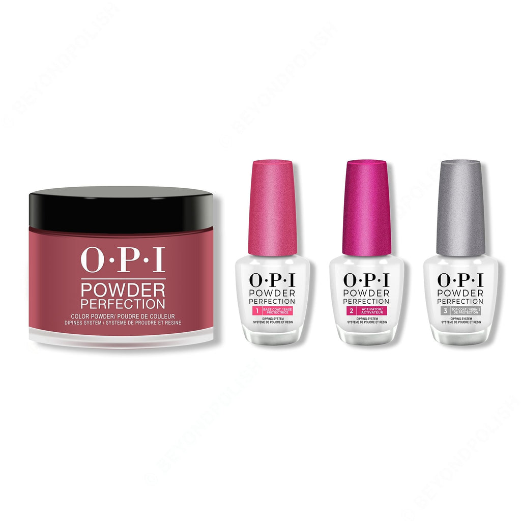 OPI - Dip Powder Combo - Liquid Set & Malaga Wine - Professional Care