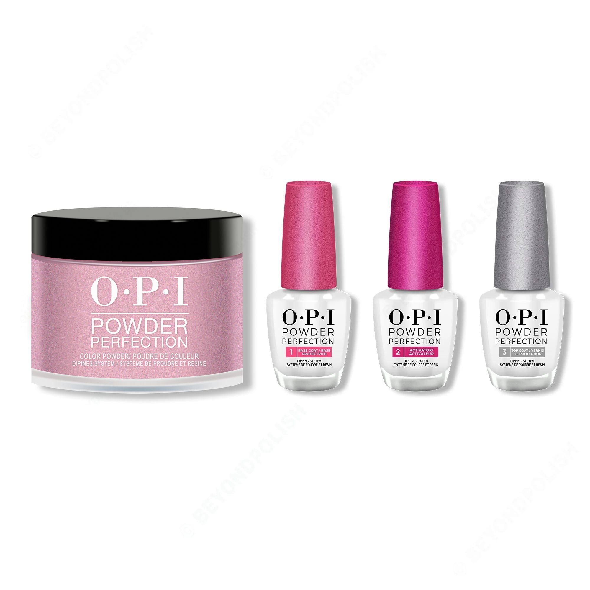 OPI - Dip Powder Combo - Liquid Set & Metallic Mic Drop - Professional Care
