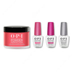OPI - Dip Powder Combo - Liquid Set & Red Hot Rio - Professional Care