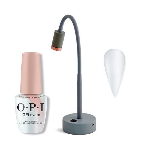OPI - GELevate 4-In-1 Builder Gel - Starter Kit - Square Tips - Professional Care