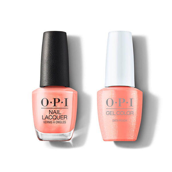 OPI - Gel & Lacquer Combo - Data Peach - Professional Care