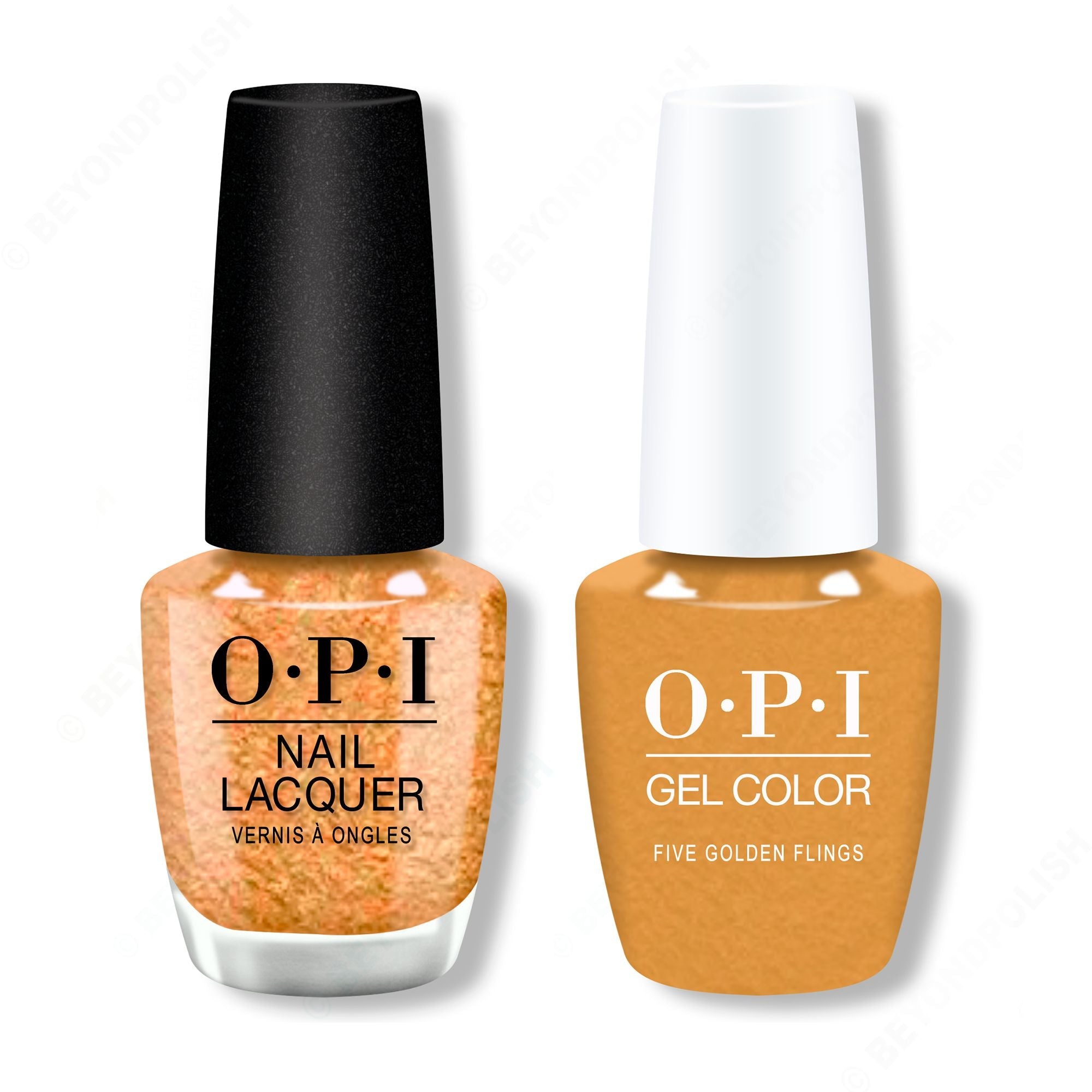 OPI - Gel & Lacquer Combo - Five Golden Flings - Professional Care