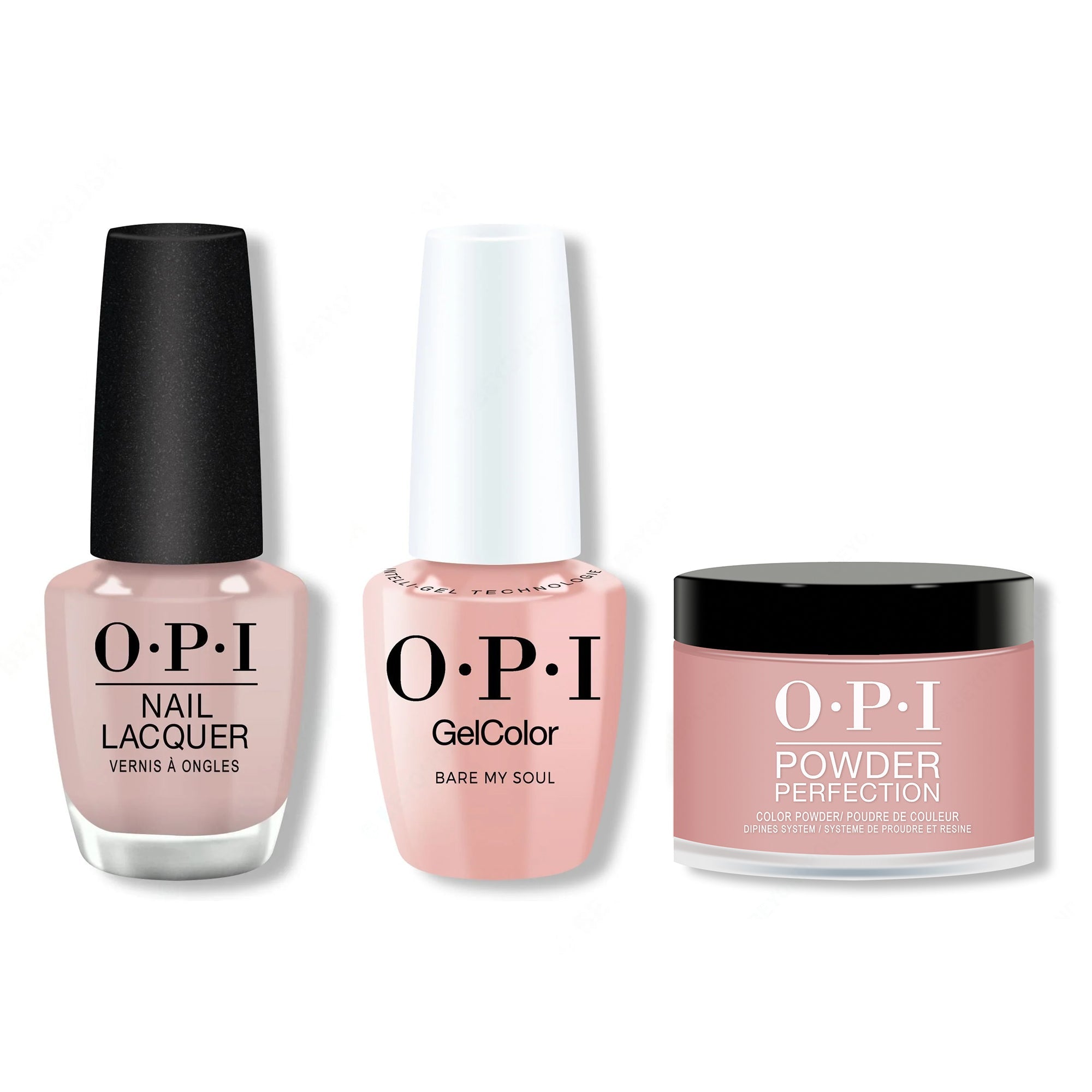OPI - Gel, Lacquer & Dip Combo - Bare My Soul - Professional Care