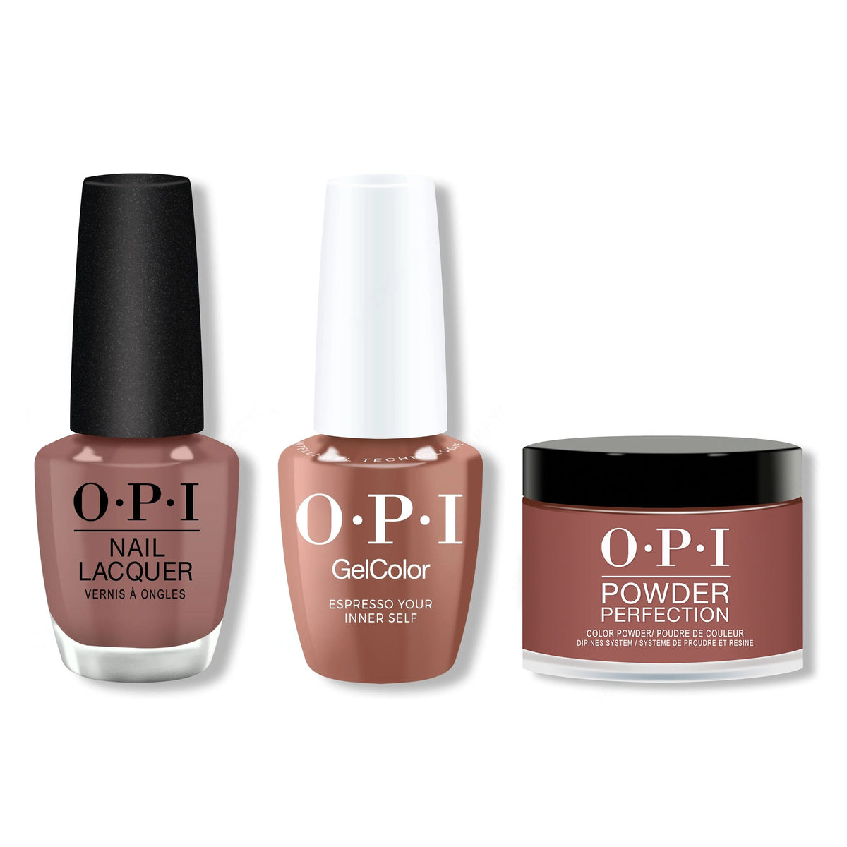 OPI - Gel, Lacquer & Dip Combo - Espresso Your Inner Self - Professional Care