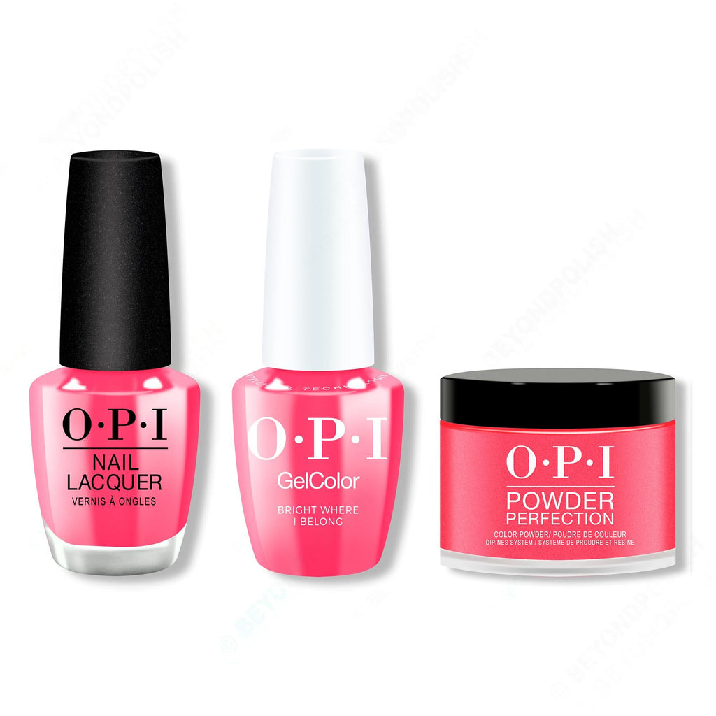 OPI - Gel, Lacquer & Dip Intelli-Gel Combo - Bright Where I Belong! - Professional Care
