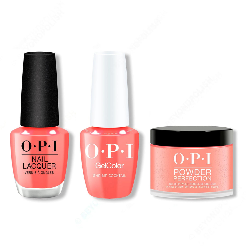 OPI - Gel, Lacquer & Dip Intelli-Gel Combo - Shrimp Cocktail - OPIcons Spring 2026 - Professional Care
