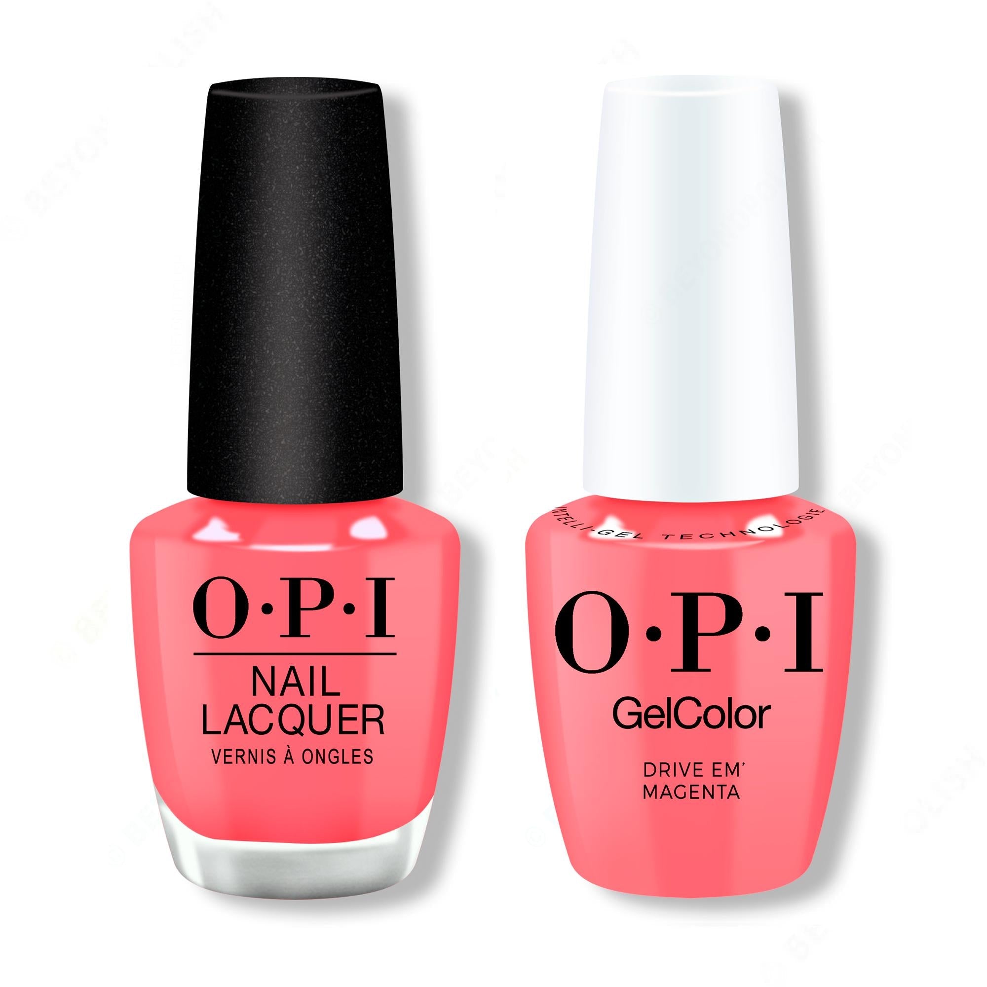 OPI - Gel & Lacquer Intelli-Gel Combo - Drive 'Em Magenta
