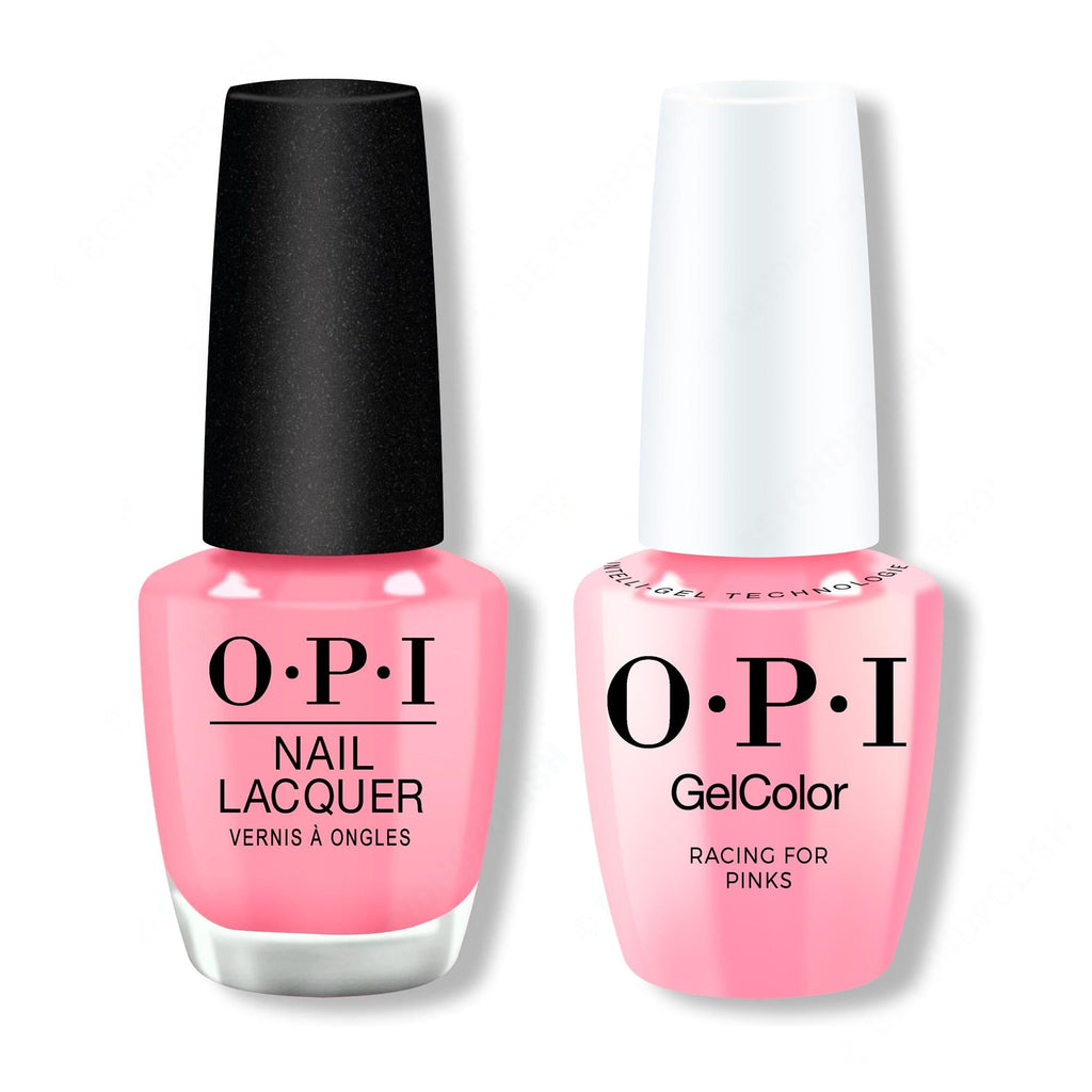 OPI - Gel & Lacquer Intelli-Gel Combo - Racing For Pinks 0.5 Oz - Professional Care