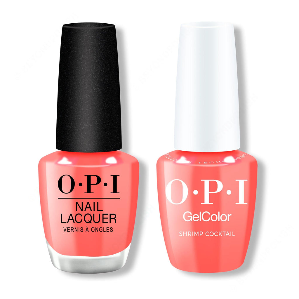 OPI - Gel & Lacquer Intelli-Gel Combo - Shrimp Cocktail - OPIcons Spring 2026 - Professional Care