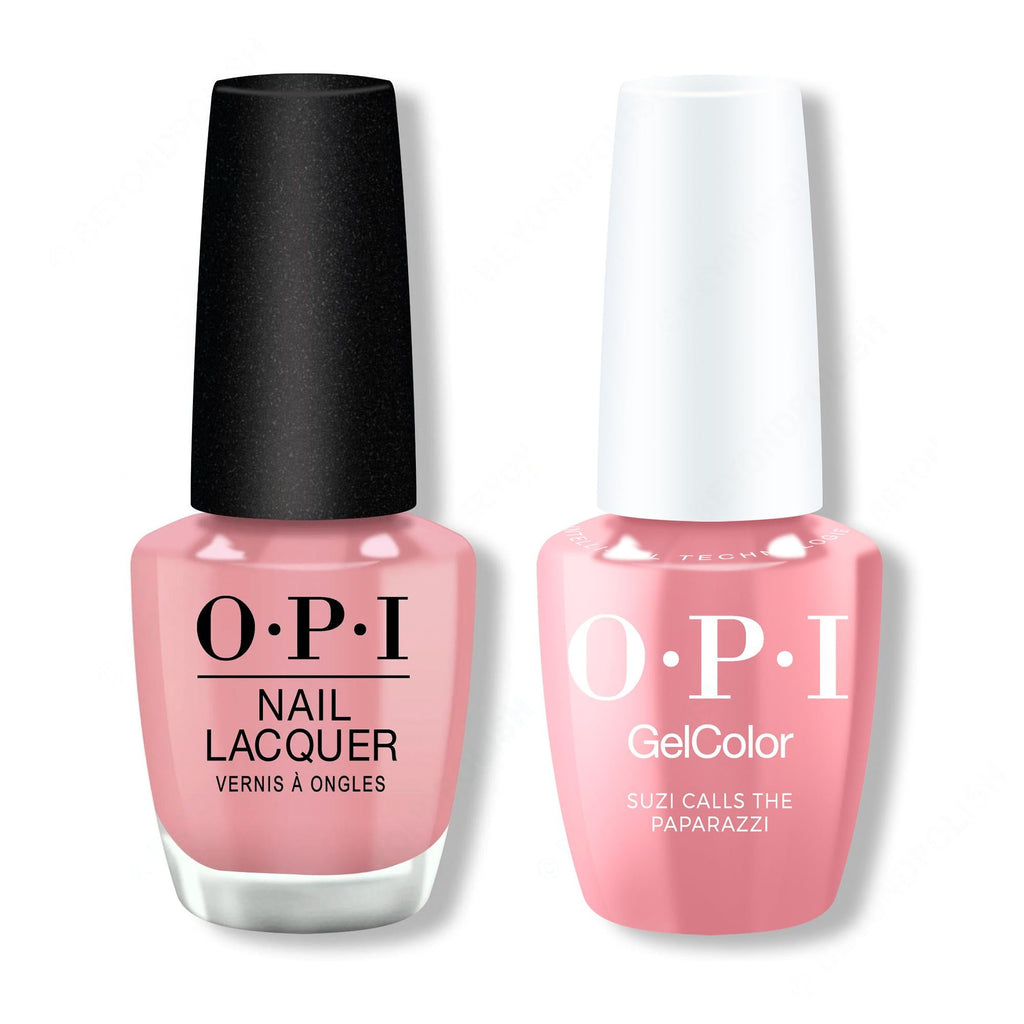 OPI - Gel & Lacquer Intelli-Gel Combo - Suzi Calls The Paparazzi 0.5 Oz - Professional Care