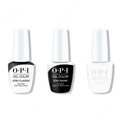 OPI GelColor Combo - Stay Classic Base, Shiny Top & Alpine Snow - Professional Care