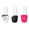 OPI GelColor Combo - Stay Classic Base, Shiny Top & Blame the Mistletoe - Professional Care
