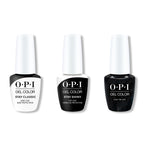 OPI GelColor Combo - Stay Classic Base, Shiny Top & Cave The Way - Professional Care