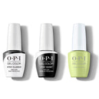 OPI GelColor Combo - Stay Classic Base, Shiny Top & Clear Your Cash - Professional Care