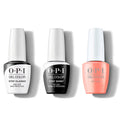 OPI GelColor Combo - Stay Classic Base, Shiny Top & Data Peach - Professional Care