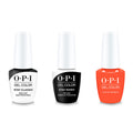 OPI GelColor Combo - Stay Classic Base, Shiny Top & Flex On The Beach - Professional Care