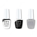 OPI GelColor Combo - Stay Classic Base, Shiny Top & Go Big or Go Chrome - Professional Care