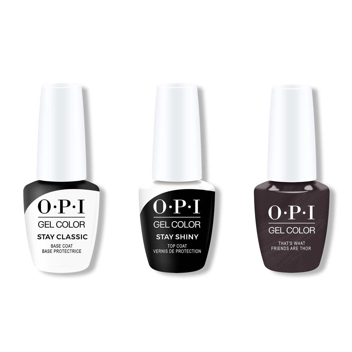 OPI GelColor Combo - Stay Classic Base, Shiny Top & Krona-logical Order - Professional Care
