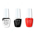 OPI GelColor Combo - Stay Classic Base, Shiny Top & Liquid Fire