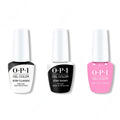 OPI GelColor Combo - Stay Classic Base, Shiny Top & Lucky Lucky Lavender - Professional Care