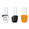 OPI GelColor Combo - Stay Classic Base, Shiny Top & Mango for It - Professional Care