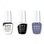 OPI GelColor Combo - Stay Classic Base, Shiny Top & OPI Heart DTLA - Professional Care