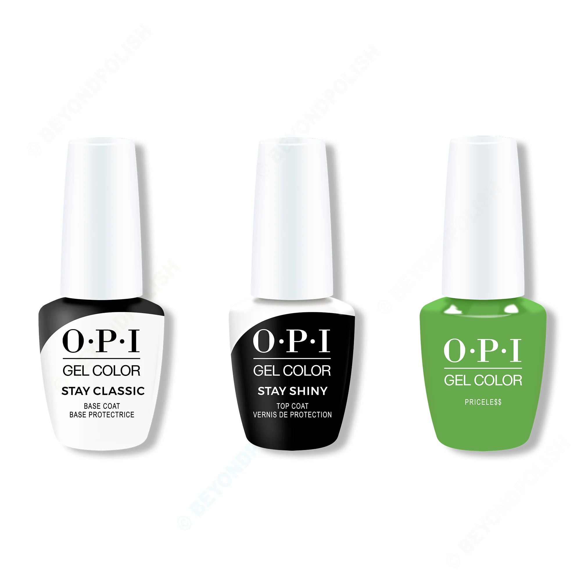 OPI GelColor Combo - Stay Classic Base, Shiny Top & - Professional Care