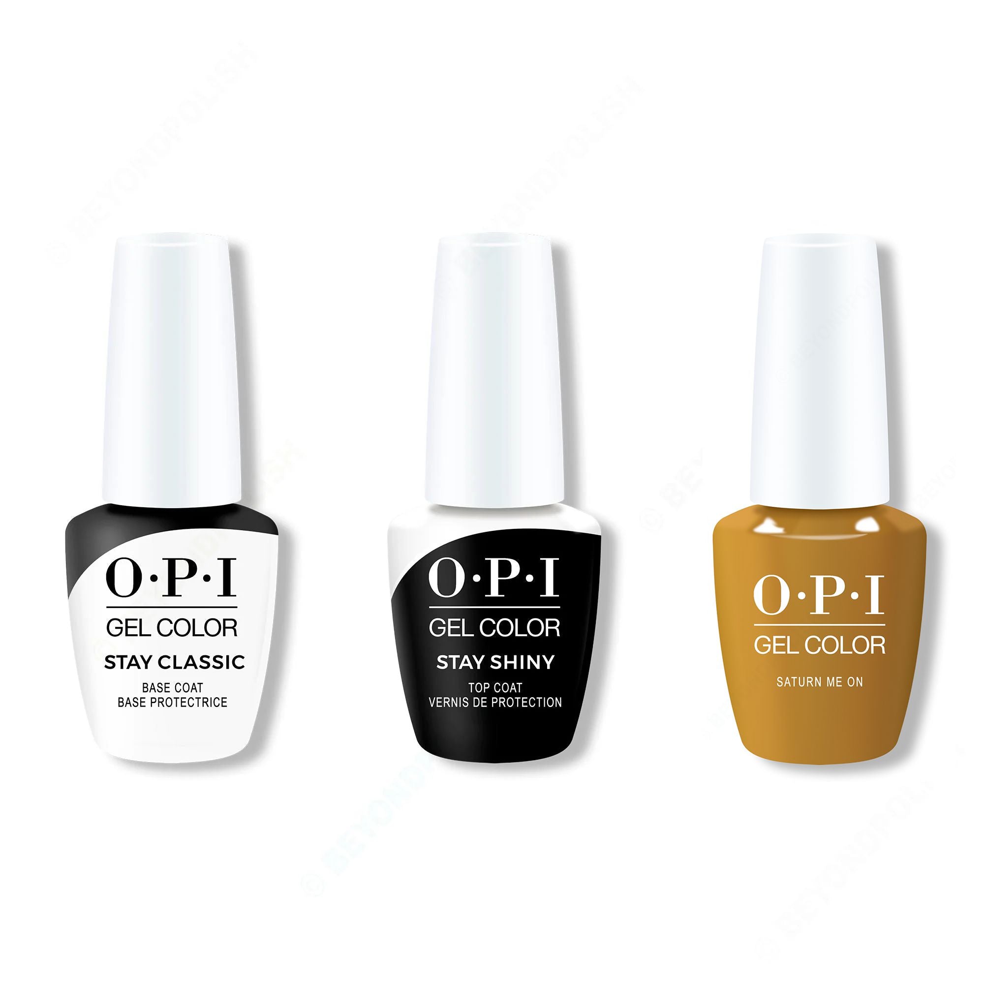 OPI GelColor Combo - Stay Classic Base, Shiny Top & SaTURN Me On