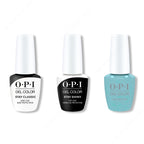 OPI GelColor Combo - Stay Classic Base, Shiny Top & Sage Simulation - Professional Care