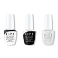 OPI GelColor Combo - Stay Classic Base, Shiny Top & Snatch'd Silver - Professional Care