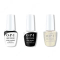 OPI GelColor Combo - Stay Classic Base, Shiny Top & Snow Holding Back - Professional Care