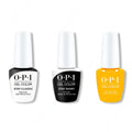 OPI GelColor Combo - Stay Classic Base, Shiny Top & Sun, Sea, and Sand in My Pants - Professional Care