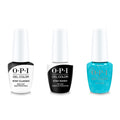 OPI GelColor Combo - Stay Classic Base, Shiny Top & Surf Naked - Professional Care