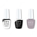 OPI GelColor Combo - Stay Classic Base, Shiny Top & Taupe-less Beach - Professional Care