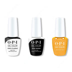 OPI GelColor Combo - Stay Classic Base, Shiny Top & The Leo-nly One - Professional Care