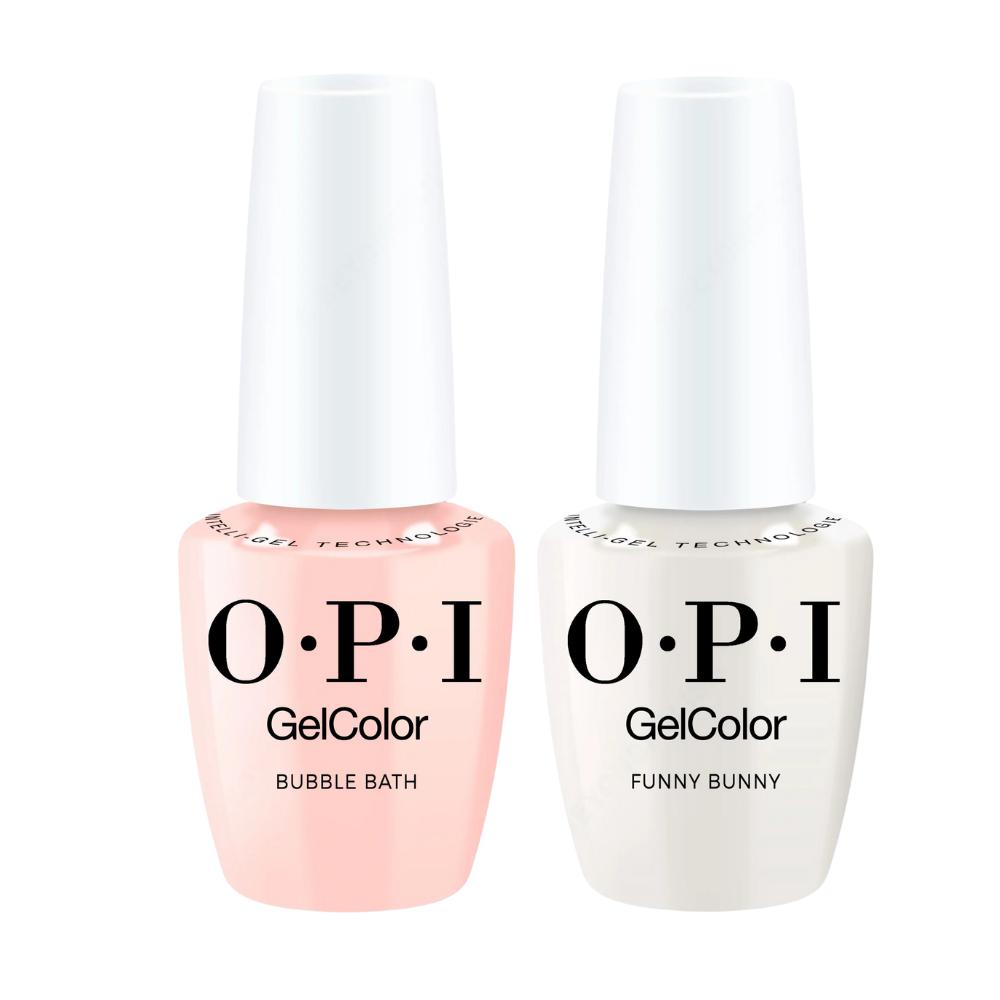 OPI GelColor Intelli-Gel Combo - Bubble Bath & Funny Bunny 2-Pc Set - Professional Care