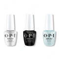OPI GelColor Intelli-Gel Combo - Super Base Coat, Super Gloss Top Coat & Air We Go - Professional Care
