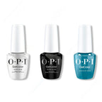 OPI GelColor Intelli-Gel Combo - Super Base Coat, Super Gloss Top Coat & Alpaca My Bags 0.5 Oz - Professional Care