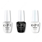 OPI GelColor Intelli-Gel Combo - Super Base Coat, Super Gloss Top Coat & Alpine Snow - Professional Care