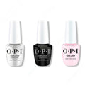 OPI GelColor Intelli-Gel Combo - Super Base Coat, Super Gloss Top Coat & Baby, Pink Again - Professional Care