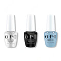 OPI GelColor Intelli-Gel Combo - Super Base Coat, Super Gloss Top Coat & Baggy Jean Baby