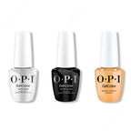 OPI GelColor Intelli-Gel Combo - Super Base Coat, Super Gloss Top Coat & Beauty School Popout - Professional Care