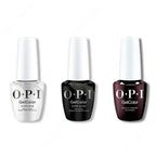 OPI GelColor Intelli-Gel Combo - Super Base Coat, Super Gloss Top Coat & Black Cherry Chutney