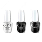 OPI GelColor Intelli-Gel Combo - Super Base Coat, Super Gloss Top Coat & Black Onyx