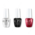 OPI GelColor Intelli-Gel Combo - Super Base Coat, Super Gloss Top Coat & Bogota Blackberry 0.5 Oz - Professional Care