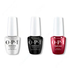 OPI GelColor Intelli-Gel Combo - Super Base Coat, Super Gloss Top Coat & Bogota Blackberry 0.5 Oz - Professional Care