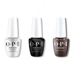 OPI GelColor Intelli-Gel Combo - Super Base Coat, Super Gloss Top Coat & Brown To Earth - Professional Care
